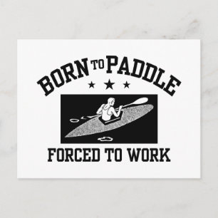 Cartão Postal Funny Kayaking