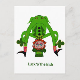 Cartão Postal Funny Leprechaun