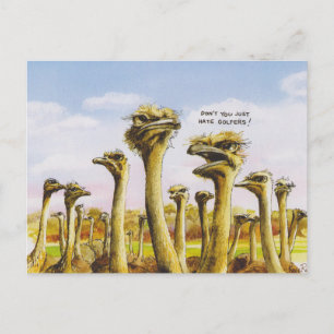 Cartão Postal Funny Ostridge