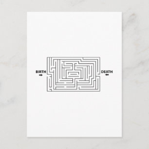 Cartão Postal Funny Rat Race Maze