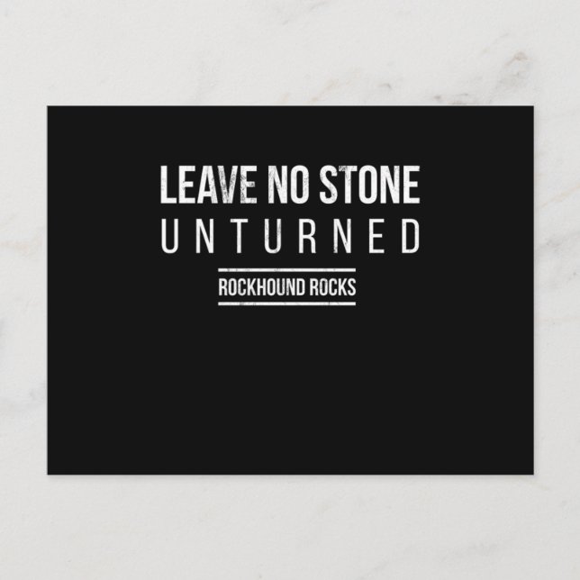 Cartão Postal Funny Rockhounds Rockhounding Rock Hound Idiom Gif (Frente)