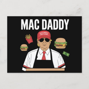 Cartão Postal Funny Trump Fries Fazer Fries Pai Mac