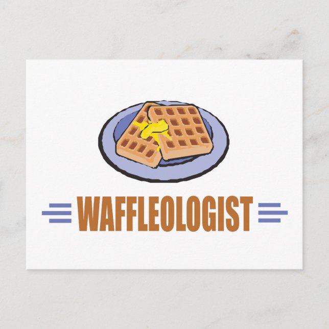 Cartão Postal Funny Waffle (Frente)