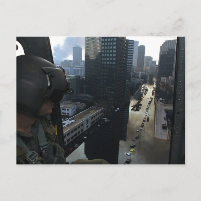 Cartão Postal Furacão Katrina 2005 Placas de Posto de memorabili (Frente)