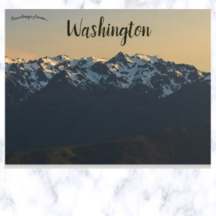 Cartão Postal Furacão Ridge Washington EUA