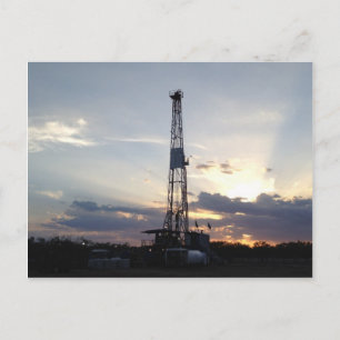 Cartão Postal Furador Rig Sunset