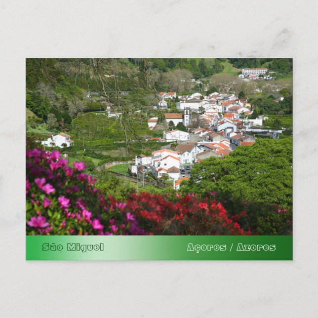 Cartão Postal Furnas - Açores (Frente)