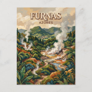 Cartão Postal Furnas Portugal
