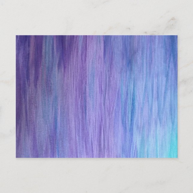 Cartão Postal Fusão roxa e turquesa (Frente)