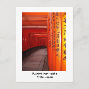 Cartão Postal Fushimi Inari-taisha Kyoto, Japão