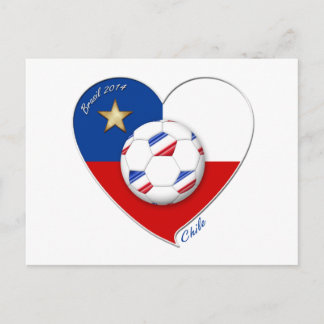 Cartão Postal Fútbol "CHILE" 2014. Chilean national soccer team