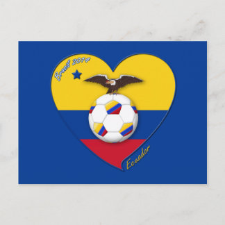 Cartão Postal Fútbol de EQUADOR. Futebol da seleção equatoriana