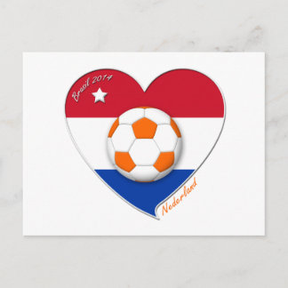 Cartão Postal Fútbol Netherlands. NEDERLAND soccer national team
