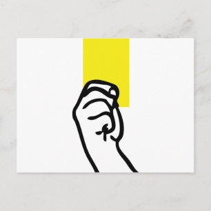 Cartão Postal Futebol amarelo