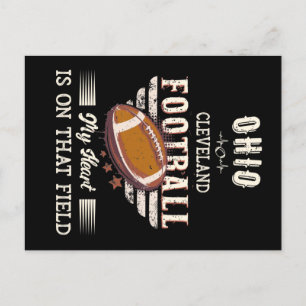 Cartão Postal Futebol Americano do Ohio Cleveland