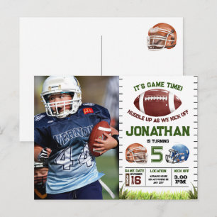 Cartão Postal Futebol Aniversariante