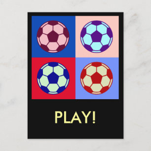 Cartão Postal Futebol/ Arte de Futebol