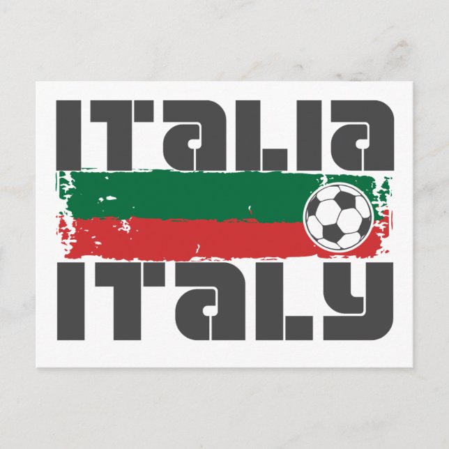 Cartão Postal Futebol da Itália (Frente)