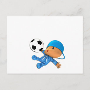 Cartão Postal Futebol de Peekaboo