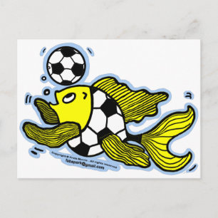 Cartão Postal Futebol de peixe