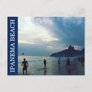 Cartão Postal futebol de praia ipanema