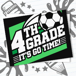 Cartão Postal Futebol do 4º ano futebol 1º dia de volta à escola