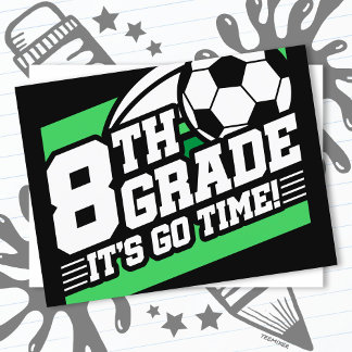 Cartão Postal Futebol do 8º ano de futebol 1º dia de volta à esc