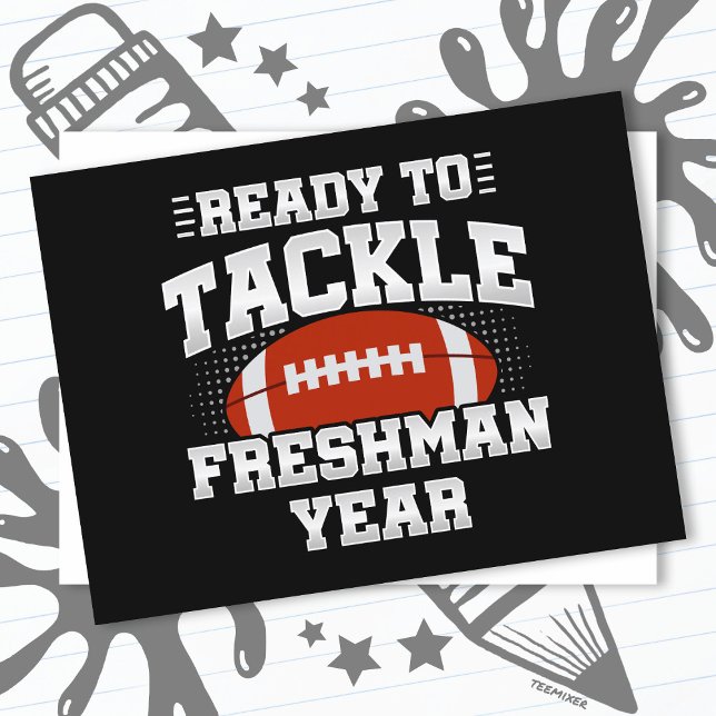 Cartão Postal Futebol do 9º ano pronto para retornar à escola (Criador carregado)