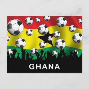 Cartão Postal Futebol do Gana