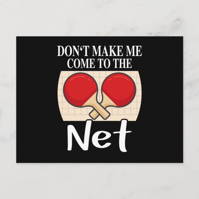 Cartão Postal Futebol dos jogadores da mesa League Ping (Frente)