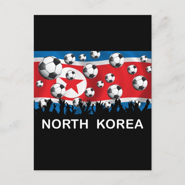 Cartão Postal Futebol DPR da Coreia (Frente)