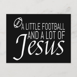 Cartão Postal Futebol e Jesus