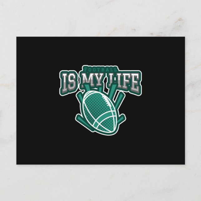 Cartão Postal Futebol é minha vida (Frente)