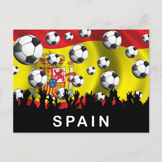 Cartão Postal Futebol espanha (Frente)