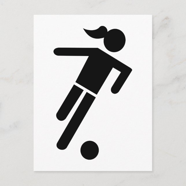 Cartão Postal Futebol feminino (Frente)