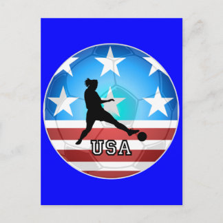 Cartão Postal futebol feminino