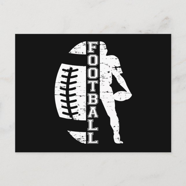 Cartão Postal Futebol Game American Team Funny Gift Idea (Frente)