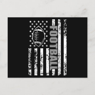 Cartão Postal Futebol Patriótico da bandeira americana