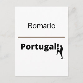 Cartão Postal Futebol Portugal, personalizável