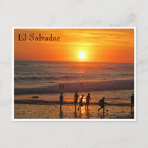 Cartão Postal futebol sunset