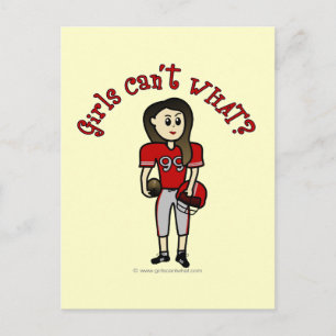 Cartão Postal Futebol vermelho claro