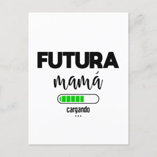 Cartão Postal Futura mamá cargando