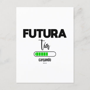 Cartão Postal Futura tía cargando