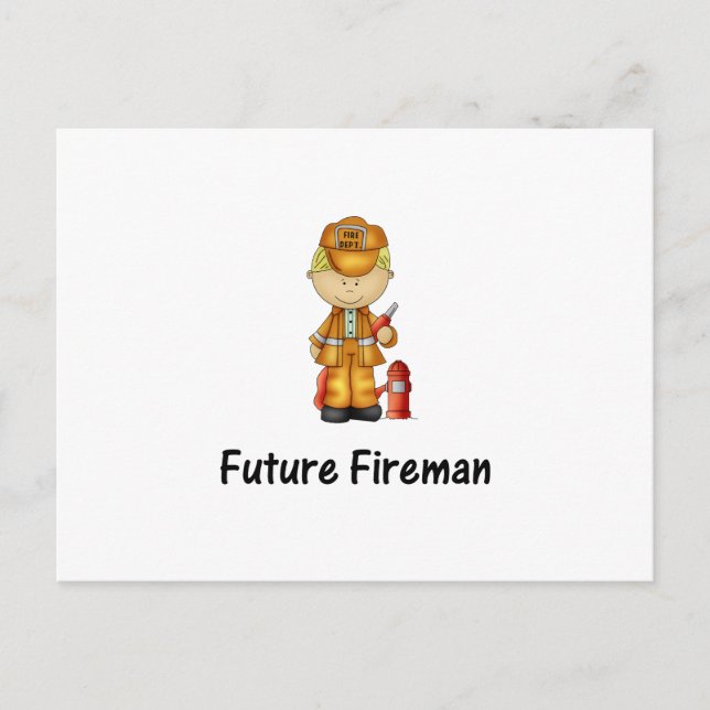 Cartão Postal futuro bombeiro (2) (Frente)