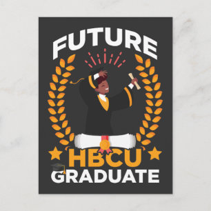Cartão Postal Futuro Estudante negro africano de graduação da