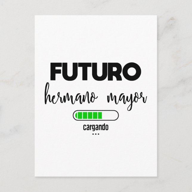 Cartão Postal Futuro hermano prefeito cargando (Frente)