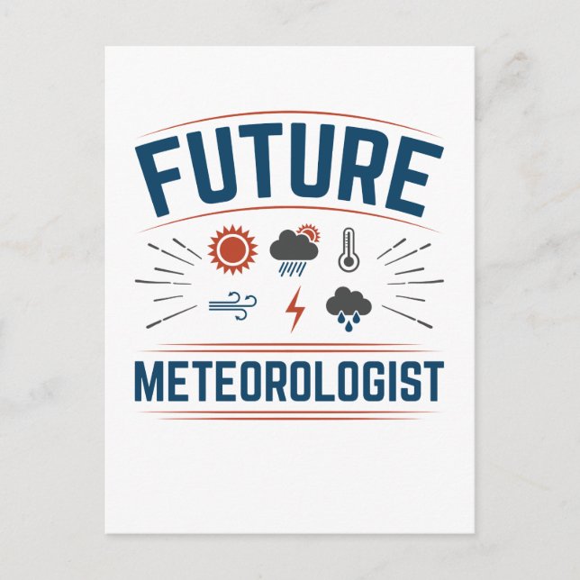 Cartão Postal Futuro Meteorologista (Frente)