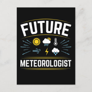 Cartão Postal Futuro Meteorologista Estudante de Meteorologia