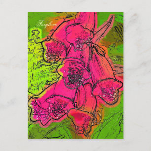 CARTÃO POSTAL FUXGLOVAS