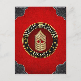 Cartão Postal Fuzileiros americanos: Sargento-mor (USMC MGySgt)